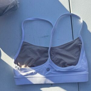 lululemon athletica White Sports Bra with Taupe Lining